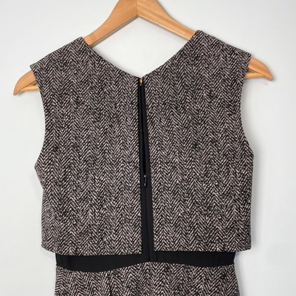 Rebecca Taylor Techy Herringbone Double-Layer Dress Size 0 - Picture 8 of 11